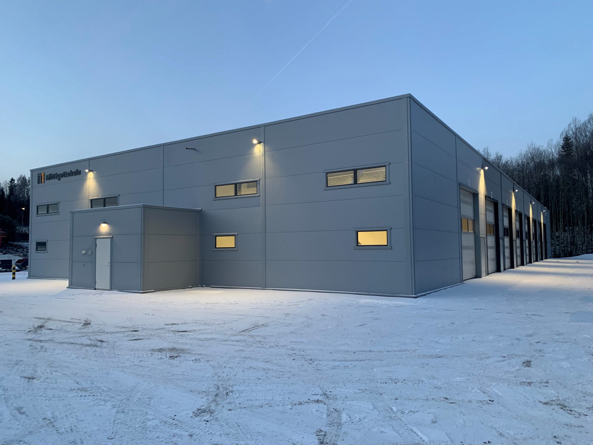 Bygg A ved ferdigstillelse