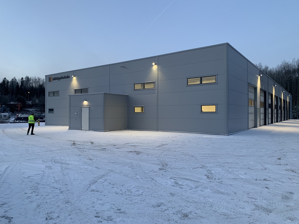 Bygg A ved ferdigstillelse